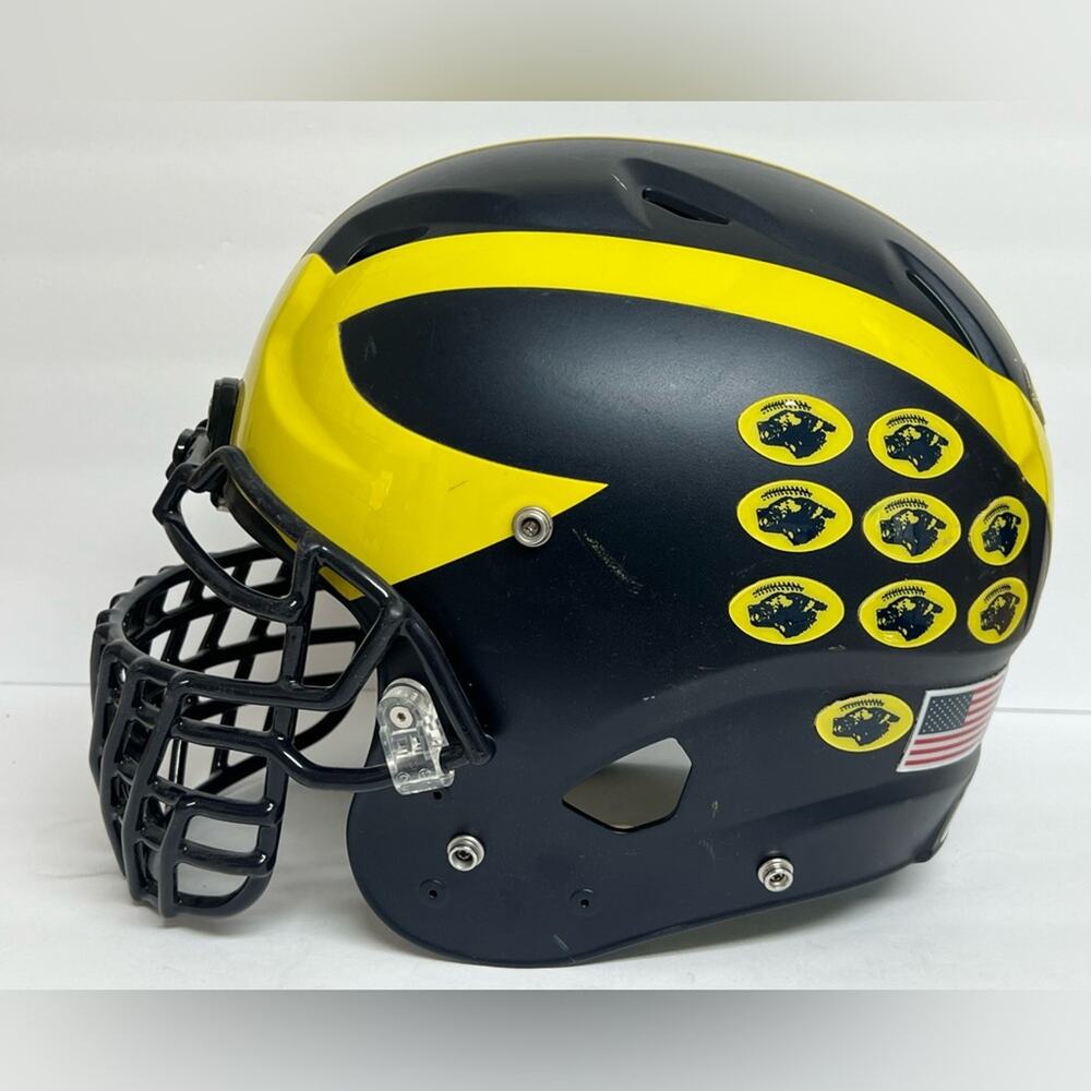 MICHIGAN WOVERINES FOOTBALL Pro Model Helmet Schutt Vengeance Adult XXL 🔥🔥